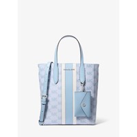 Michael Kors Bolso tote Vincent con logo en jacquard | Cielo claro